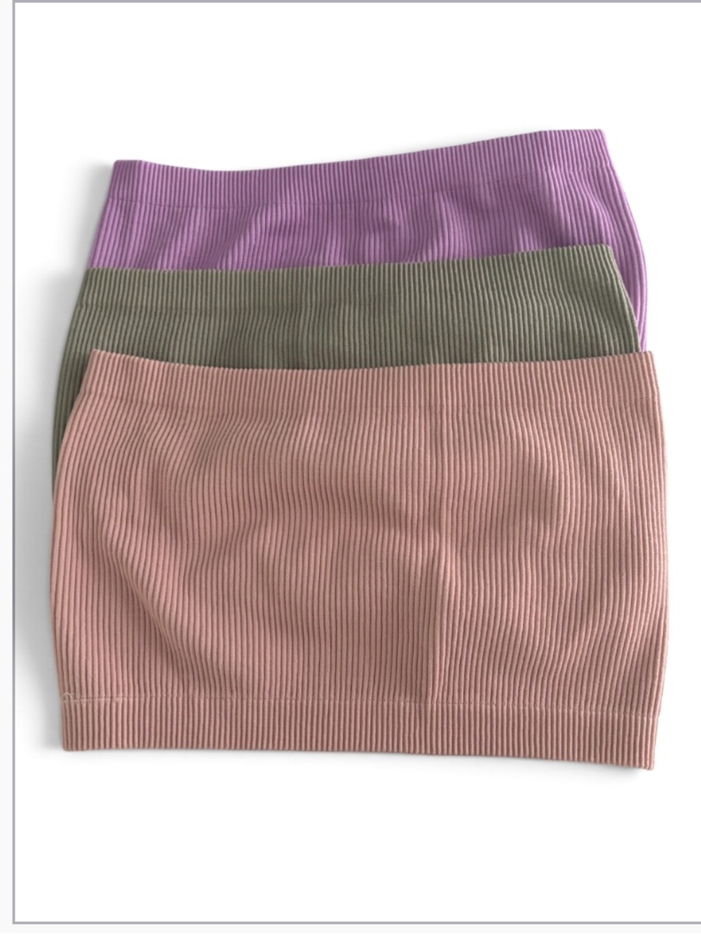 Bundle of 3 Ribbed Strapless Bramies NWOT